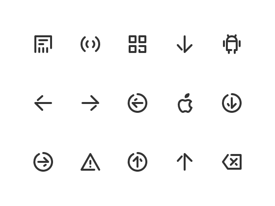200個圓潤圖标ICON圖标