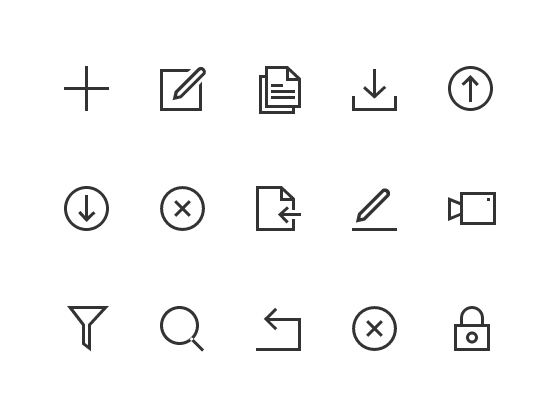 62個UED ICON圖标