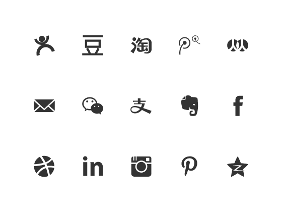 30個30個常用的社交app ICON圖标
